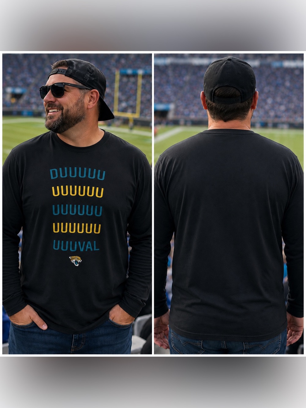 🆕 47 Brand Jacksonville Jaguars DUUUVAL Long Sleeve T-Shirt Men’s XXL NFL